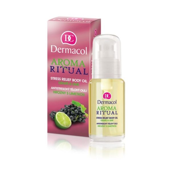 AROMA RITUAL STRESS RELIEF BODY OIL GRAPE & LIME | HIGHLY NOURISHING BODY AND MASSAGE OIL