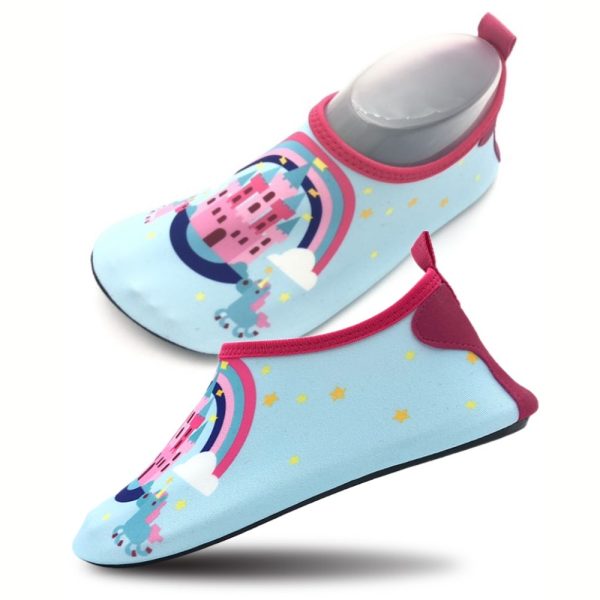 KIDS BAREFOOT AQUA SHOES • RAINBOW UNICORN