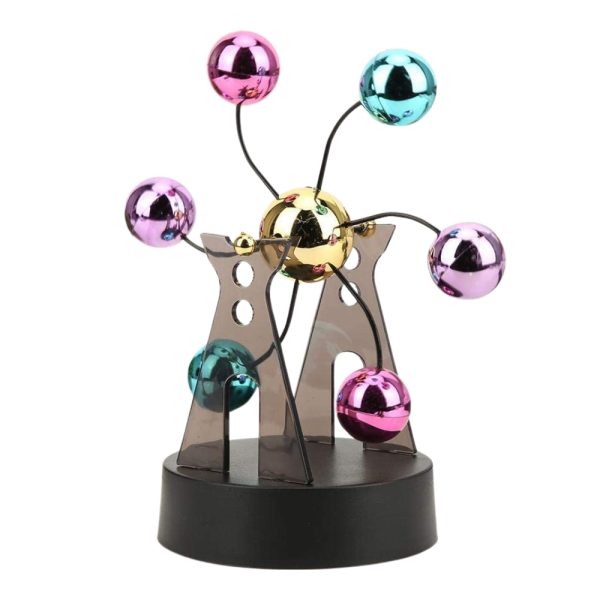 ELECTRIC PERPETUAL MOTION KINETIC ART PHYSICS TOY | 3D PENDULUM