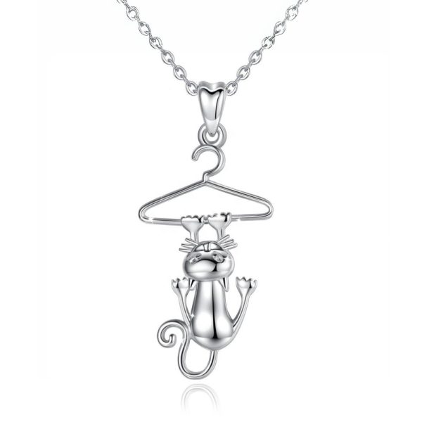 Hang In There! • Rhodium Plated 925 Sterling Silver Necklace