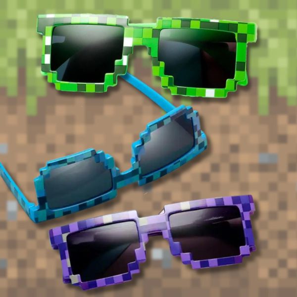MINECRAFT PIXEL GLASSES • 4 COLOR OPTIONS