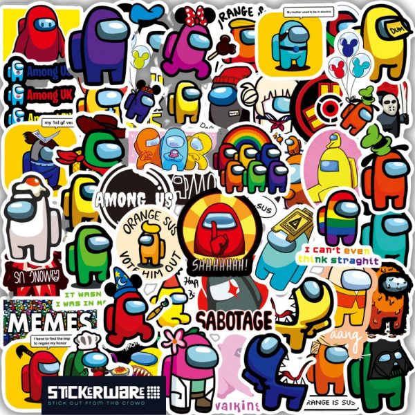 AMONG US • 100PC STICKERWARE BAG