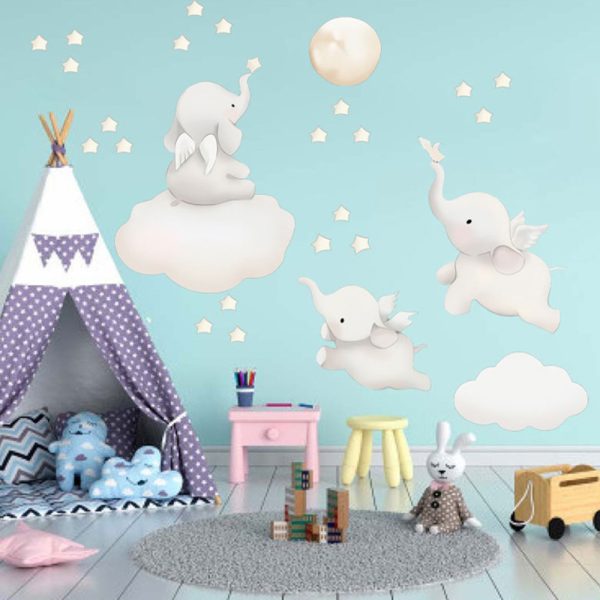 Dreamy Elephants Wall Sticker Set