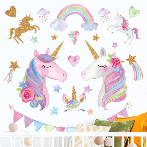 Beautiful Unicorns Wall Sticker Set