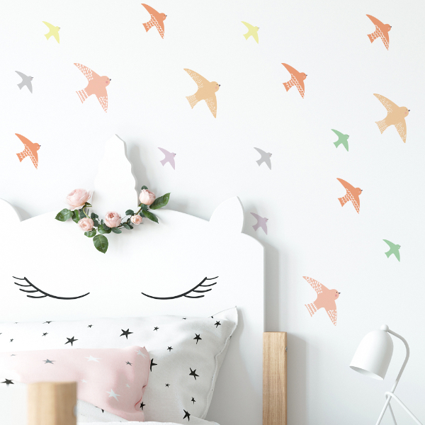 Wall Sticker Set - Colorful Birds