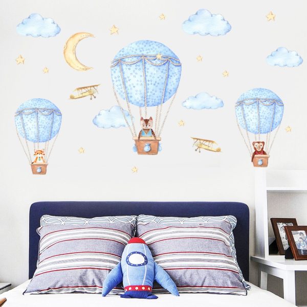 Flying Friends Water Color Wall Sticker Set