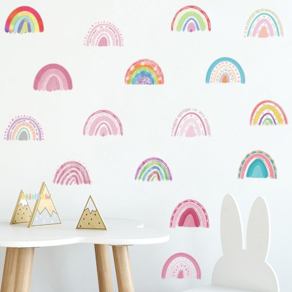Wall Sticker Set - Doodle Rainbows