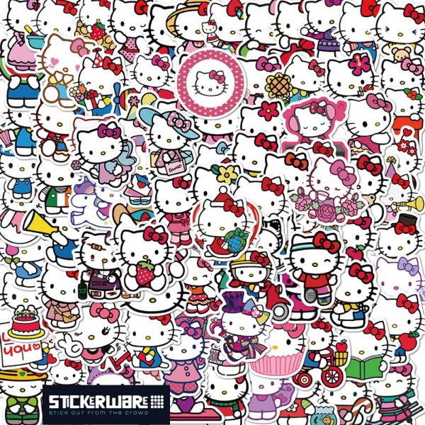 HELLO KITTY • 100PC STICKERWARE BAG