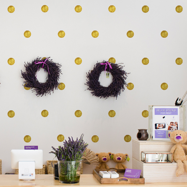 Wall Sticker Set - Gold Circles