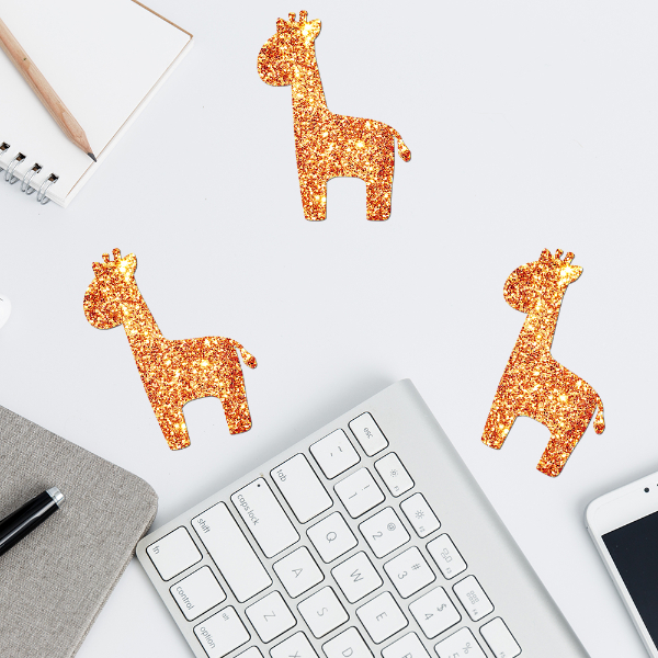 Wall Sticker Set - Gold Giraffe