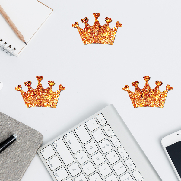 Wall Sticker Set - Gold Crown II