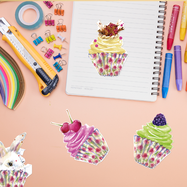 Wall Sticker Set - Cup Cakes