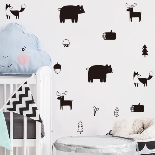 Wall Sticker Set - Winter Forest Animals