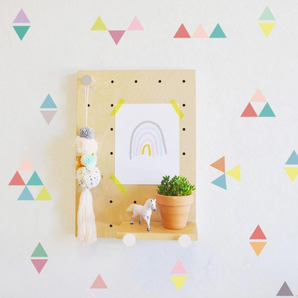 Wall Sticker Set - Small Colorful Triangles