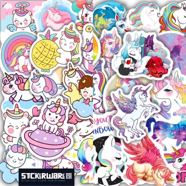 UNICORNS • 100PC STICKERWARE BAG