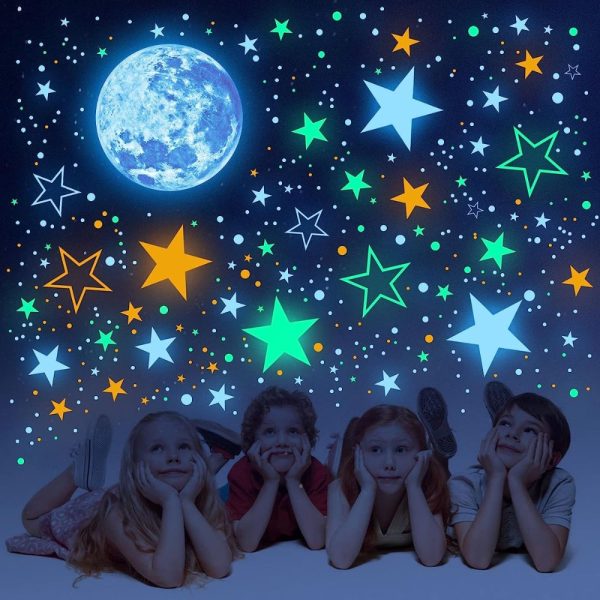 Night Sky II Glow-in-the-Dark Wall Sticker Set • Multi Colored