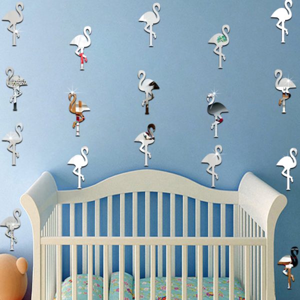 Flamingo • Reflective Wall Sticker Set