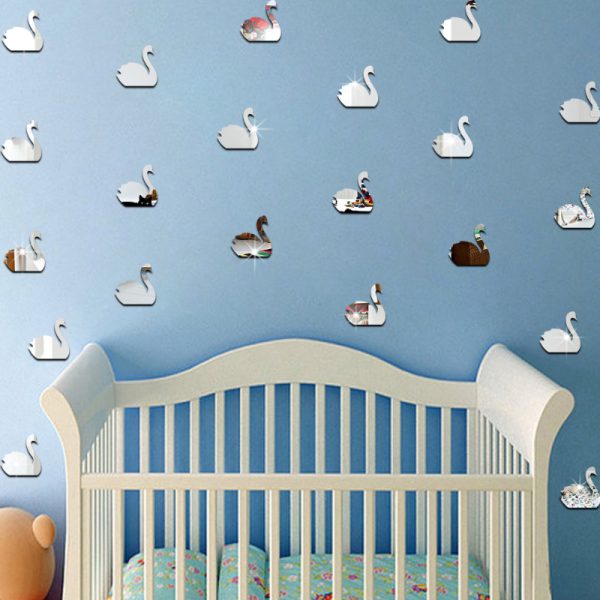Swans • Reflective Wall Sticker Set