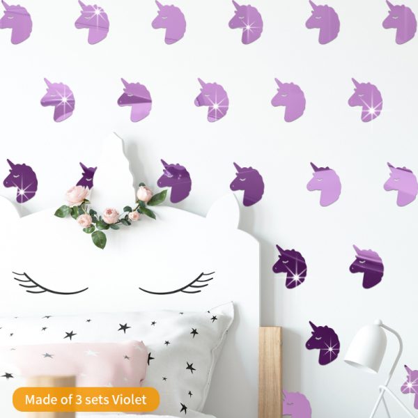 Unicorn • Reflective Wall Sticker Set