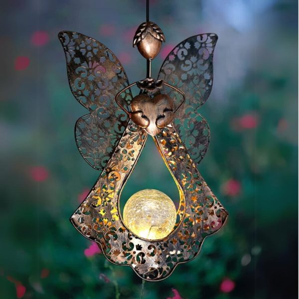 SOLAR LED GARDEN LANTERN • ANGEL
