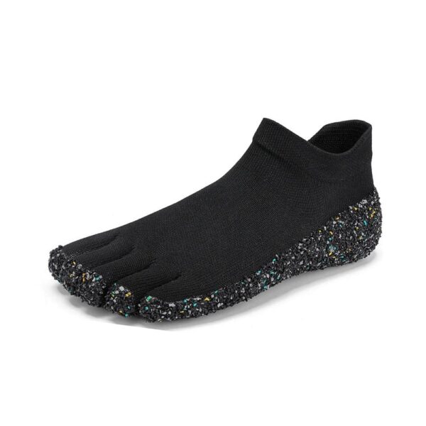 AQUALANDER 5-FINGER FLYKNIT UNISEX SHOE SOCKS • BLACK