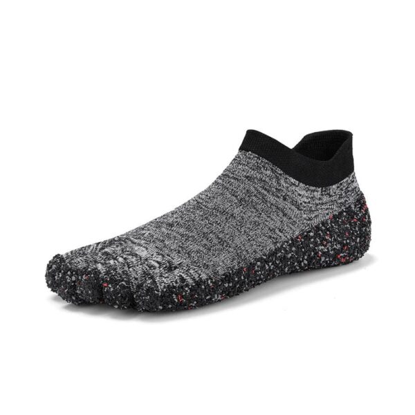 AQUALANDER 5-FINGER FLYKNIT UNISEX SHOE SOCKS • GRAY