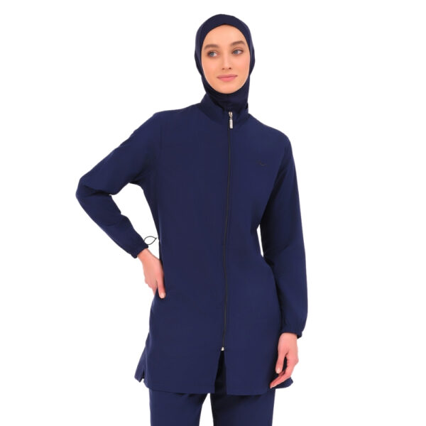 5Pc Burkini Set • Waterproof Fabric • Blue Classic